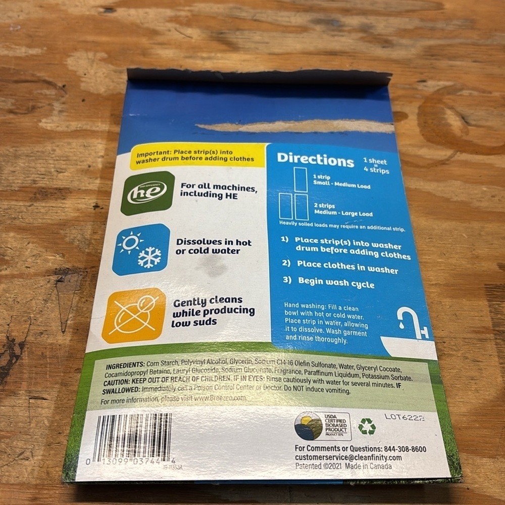 Breezeo laundry strips. About 40 left in the pack - Picture 4 of 4